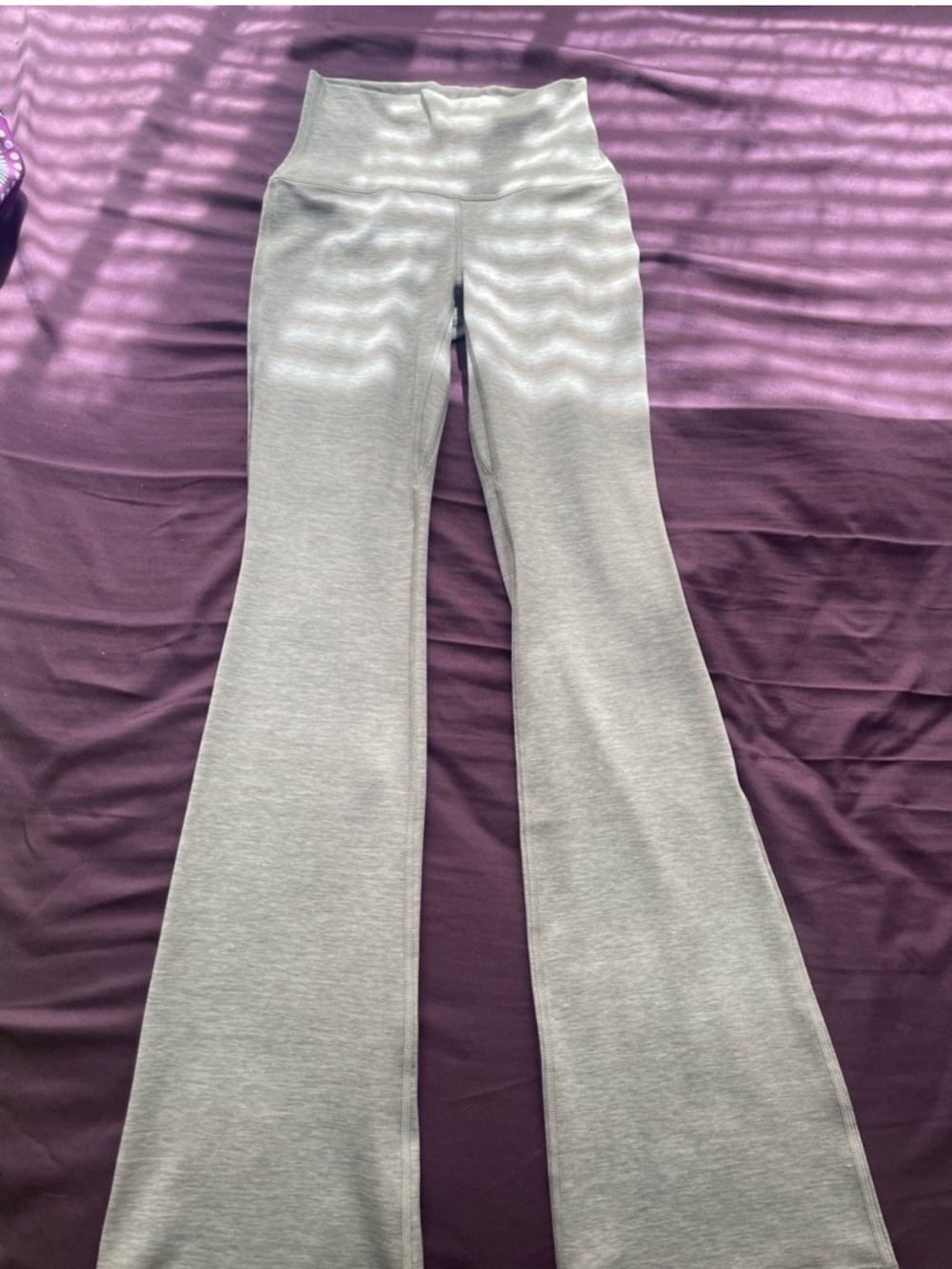 Aritzia Golden High-Waist Dark Grey Flared Pants